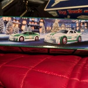 Green and White Toy Racing Cars Set